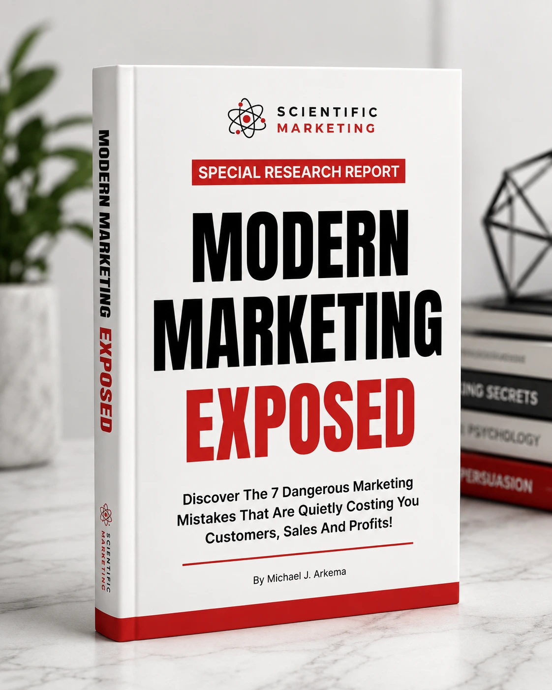 Modern Marketing Exposed Book Cover - Background